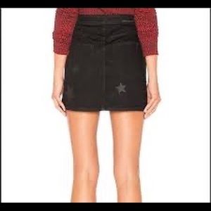 Black Star Denim Skirt